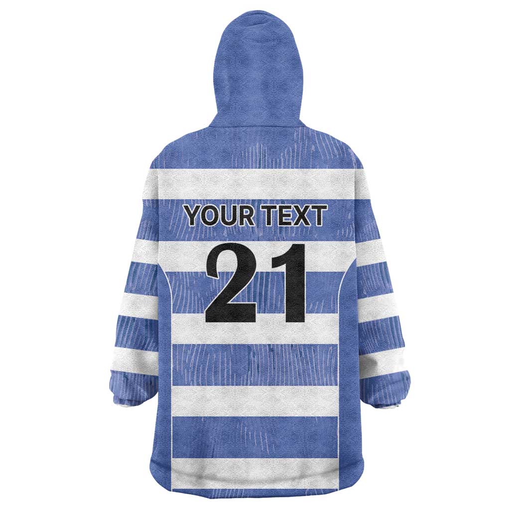 Luxembourg Rugby Custom Wearable Blanket Hoodie Motifs 1997 Vintage - Wonder Print Shop