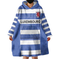 Luxembourg Rugby Custom Wearable Blanket Hoodie Motifs 1997 Vintage - Wonder Print Shop