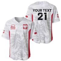 Poland Rugby Custom Baseball Jersey Biało-czerwoni The White and Reds Sporty Pattern LT9 - Wonder Print Shop
