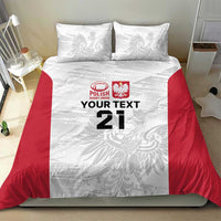 Poland Rugby Custom Bedding Set Biało-czerwoni The White and Reds Sporty Pattern LT9 - Wonder Print Shop