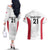 Poland Rugby Custom Couples Matching Off The Shoulder Long Sleeve Dress and Hawaiian Shirt Biało-czerwoni The White and Reds Sporty Pattern LT9 - Wonder Print Shop