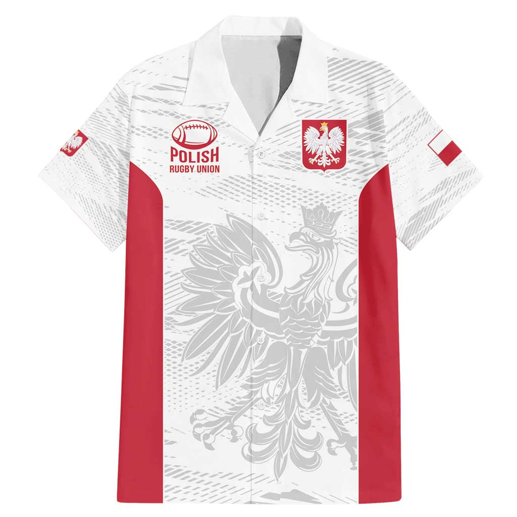 Poland Rugby Custom Family Matching Mermaid Dress and Hawaiian Shirt Biało-czerwoni The White and Reds Sporty Pattern LT9 - Wonder Print Shop