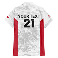 Poland Rugby Custom Family Matching Off The Shoulder Long Sleeve Dress and Hawaiian Shirt Biało-czerwoni The White and Reds Sporty Pattern - Wonder Print Shop