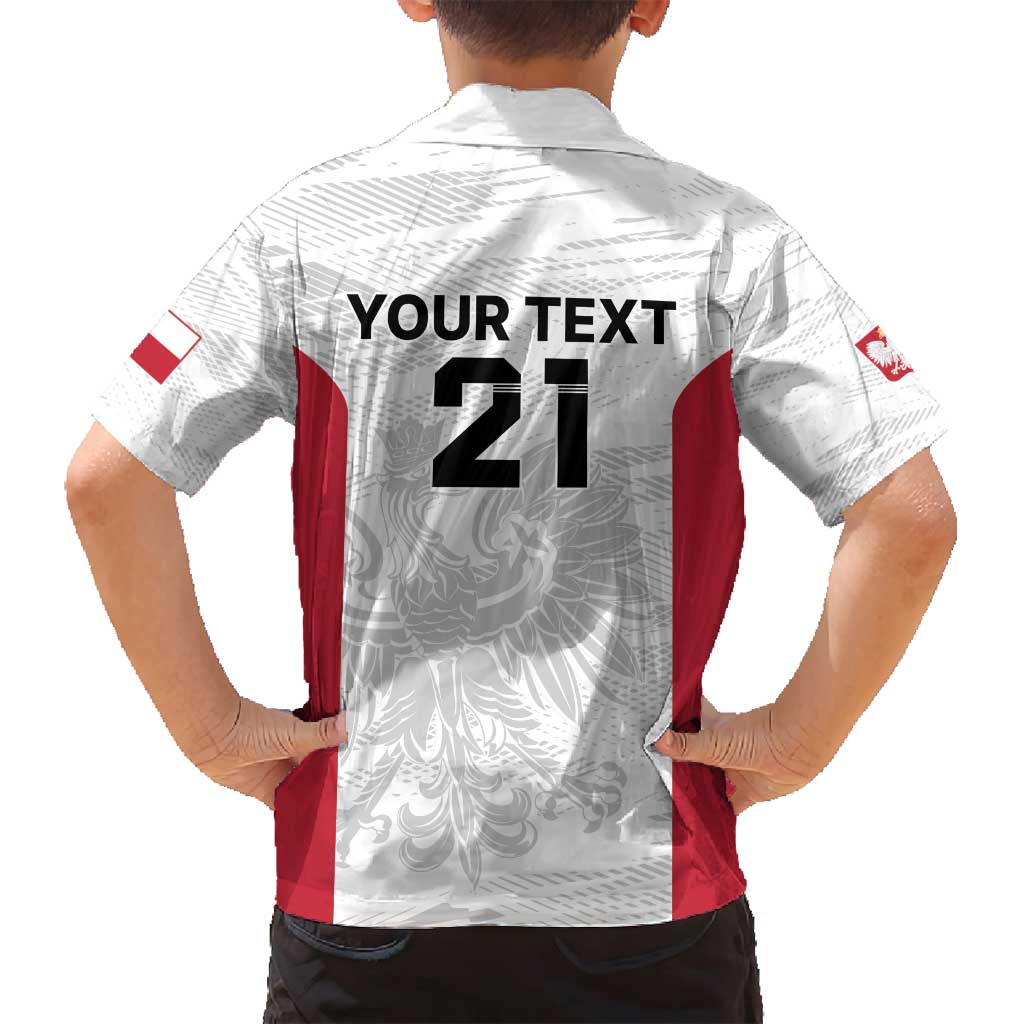 Poland Rugby Custom Family Matching Puletasi and Hawaiian Shirt Biało-czerwoni The White and Reds Sporty Pattern - Wonder Print Shop