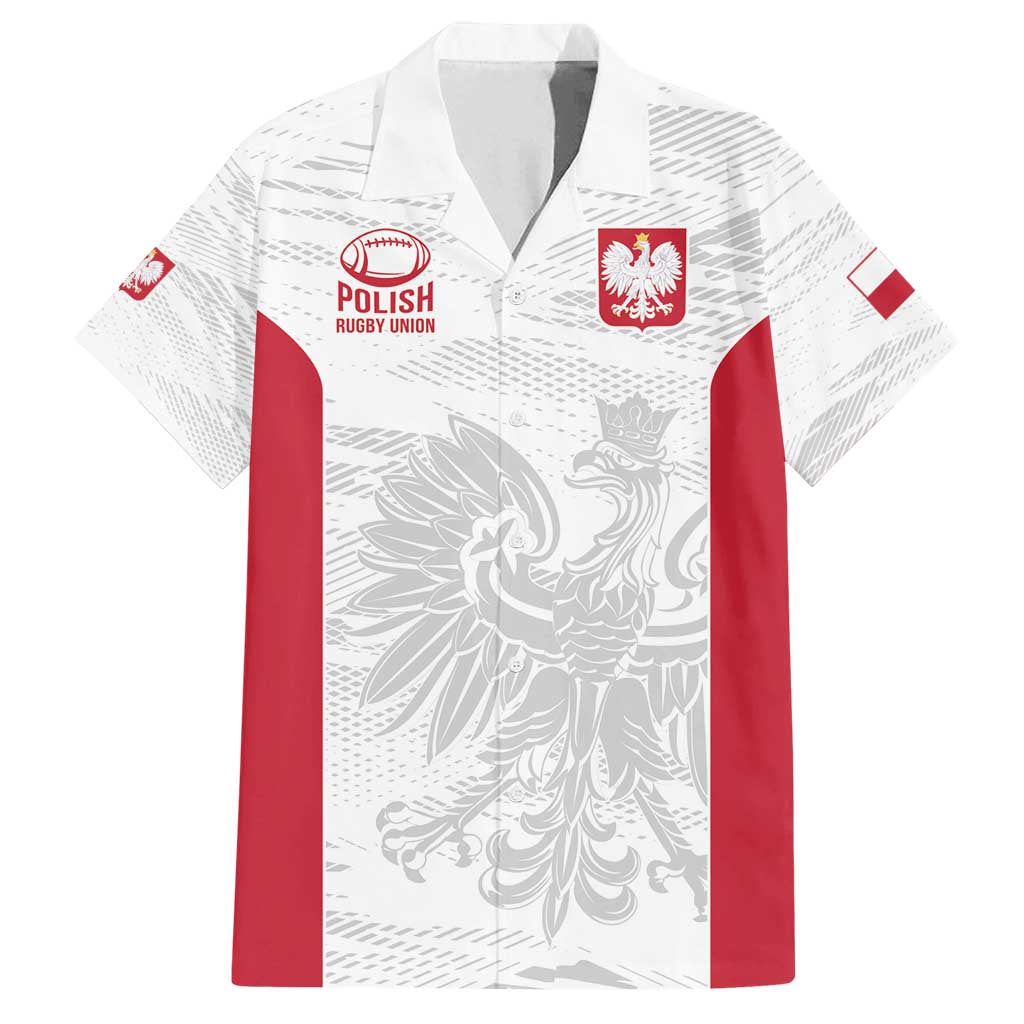 Poland Rugby Custom Family Matching Puletasi and Hawaiian Shirt Biało-czerwoni The White and Reds Sporty Pattern - Wonder Print Shop