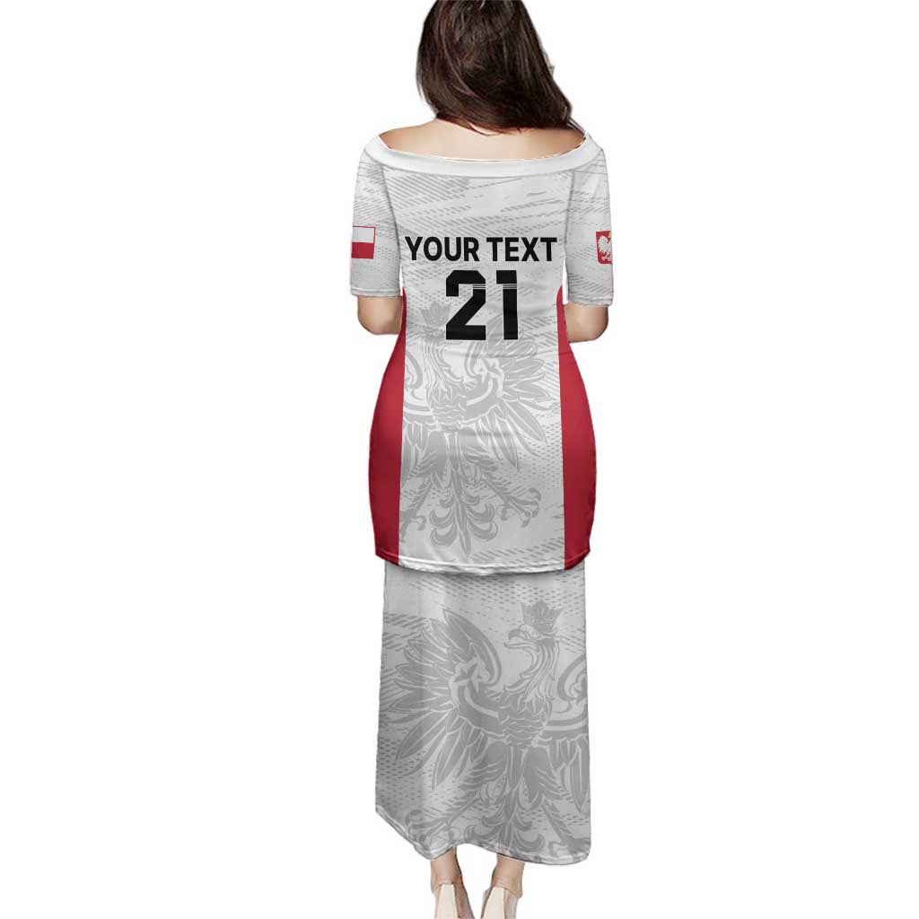 Poland Rugby Custom Family Matching Puletasi and Hawaiian Shirt Biało-czerwoni The White and Reds Sporty Pattern - Wonder Print Shop