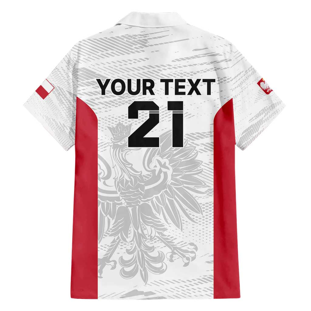 Poland Rugby Custom Family Matching Short Sleeve Bodycon Dress and Hawaiian Shirt Biało-czerwoni The White and Reds Sporty Pattern - Wonder Print Shop