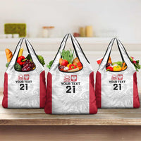 Poland Rugby Custom Grocery Bag Biało-czerwoni The White and Reds Sporty Pattern