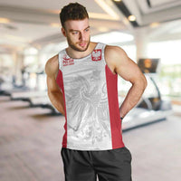 Poland Rugby Custom Men Tank Top Biało-czerwoni The White and Reds Sporty Pattern - Wonder Print Shop