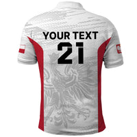 Poland Rugby Custom Polo Shirt Biało-czerwoni The White and Reds Sporty Pattern - Wonder Print Shop