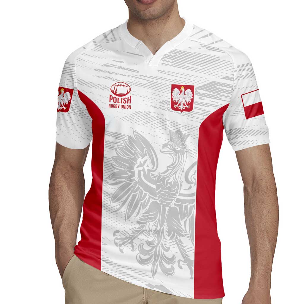 Poland Rugby Custom Rugby Jersey Biało-czerwoni The White and Reds Sporty Pattern - Wonder Print Shop
