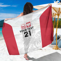 Poland Rugby Custom Sarong Biało-czerwoni The White and Reds Sporty Pattern - Wonder Print Shop