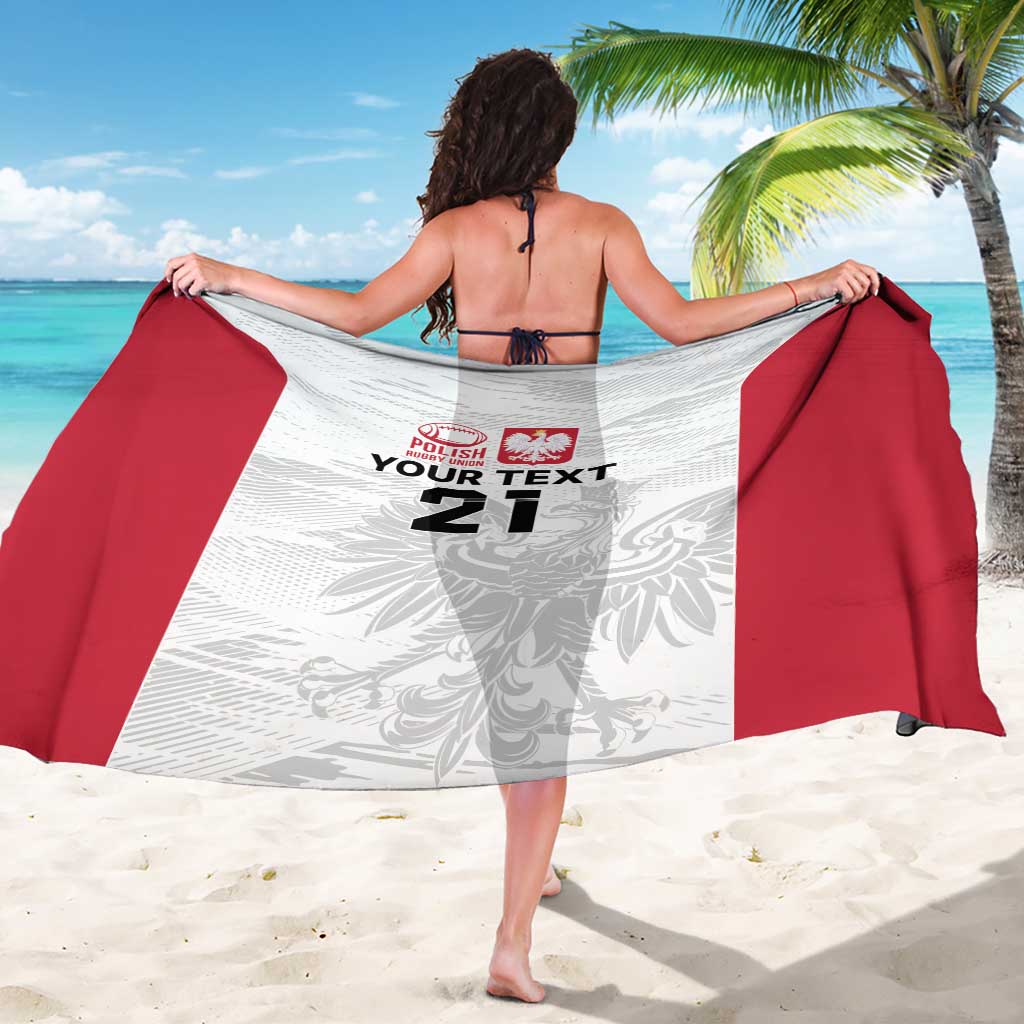 Poland Rugby Custom Sarong Biało-czerwoni The White and Reds Sporty Pattern - Wonder Print Shop