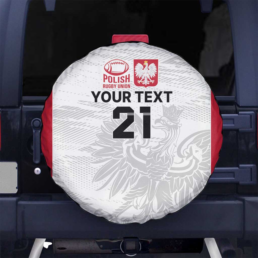 Poland Rugby Custom Spare Tire Cover Biało-czerwoni The White and Reds Sporty Pattern - Wonder Print Shop