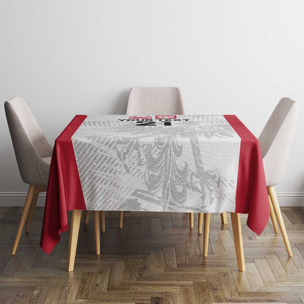 Poland Rugby Custom Tablecloth Biało-czerwoni The White and Reds Sporty Pattern - Wonder Print Shop