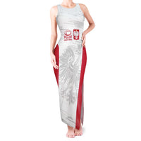 Poland Rugby Custom Tank Maxi Dress Biało-czerwoni The White and Reds Sporty Pattern - Wonder Print Shop