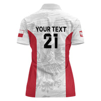 Poland Rugby Custom Women Polo Shirt Biało-czerwoni The White and Reds Sporty Pattern - Wonder Print Shop
