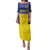 Sweden Rugby Custom Family Matching Puletasi and Hawaiian Shirt Three Crowns of Sweden Blue Pattern - Wonder Print Shop