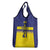 Sweden Rugby Custom Grocery Bag Three Crowns of Sweden Blue Pattern