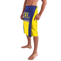 Sweden Rugby Custom Lavalava Three Crowns of Sweden Blue Pattern - Wonder Print Shop