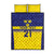 Sweden Rugby Custom Quilt Bed Set Three Crowns of Sweden Blue Pattern - Wonder Print Shop