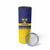Sweden Rugby Custom Skinny Tumbler Three Crowns of Sweden Blue Pattern - Wonder Print Shop