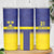 Sweden Rugby Custom Skinny Tumbler Three Crowns of Sweden Blue Pattern - Wonder Print Shop