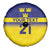 Sweden Rugby Custom Spare Tire Cover Three Crowns of Sweden Blue Pattern - Wonder Print Shop