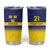 Sweden Rugby Custom Tumbler Cup Three Crowns of Sweden Blue Pattern - Wonder Print Shop