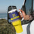 Sweden Rugby Custom Tumbler With Handle Three Crowns of Sweden Blue Pattern - Wonder Print Shop