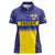 Sweden Rugby Custom Women Polo Shirt Three Crowns of Sweden Blue Pattern - Wonder Print Shop