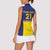 Sweden Rugby Custom Women Sleeveless Polo Shirt Three Crowns of Sweden Blue Pattern - Wonder Print Shop