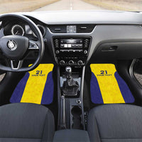 Sweden Rugby Custom Car Mats Three Crowns of Sweden Gold Pattern LT9 - Wonder Print Shop