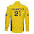 Sweden Rugby Custom Family Matching Puletasi and Hawaiian Shirt Three Crowns of Sweden Gold Pattern - Wonder Print Shop