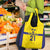 Sweden Rugby Custom Grocery Bag Three Crowns of Sweden Gold Pattern