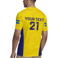 Sweden Rugby Custom Rugby Jersey Three Crowns of Sweden Gold Pattern - Wonder Print Shop