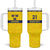 Sweden Rugby Custom Tumbler With Handle Three Crowns of Sweden Gold Pattern - Wonder Print Shop
