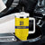 Sweden Rugby Custom Tumbler With Handle Three Crowns of Sweden Gold Pattern - Wonder Print Shop