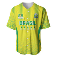 Custom Brazil World Football Legacy Baseball Jersey 5 Times History Champions - Wonder Print Shop