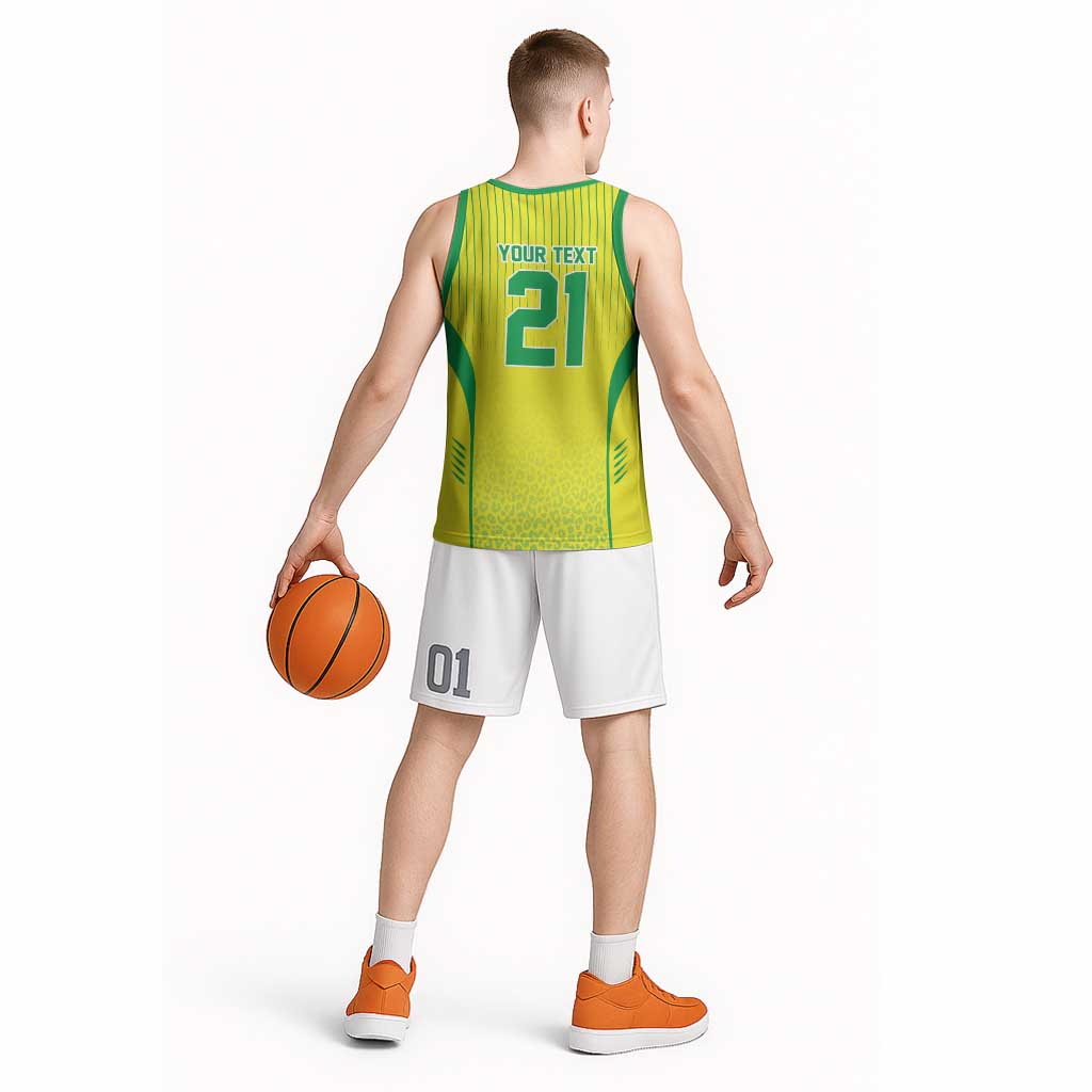 Custom Brazil World Football Legacy Basketball Jersey 5 Times History Champions - Wonder Print Shop