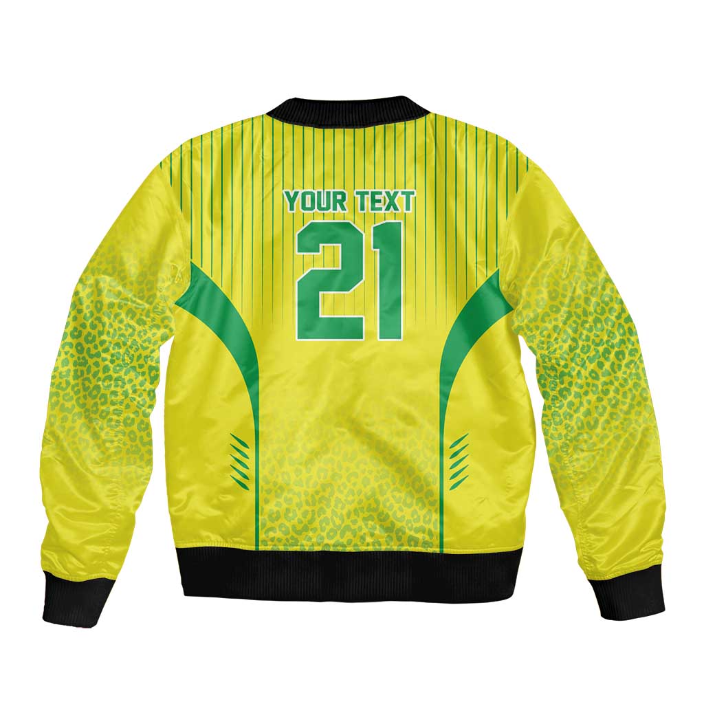 Custom Brazil World Football Legacy Bomber Jacket 5 Times History Champions - Wonder Print Shop