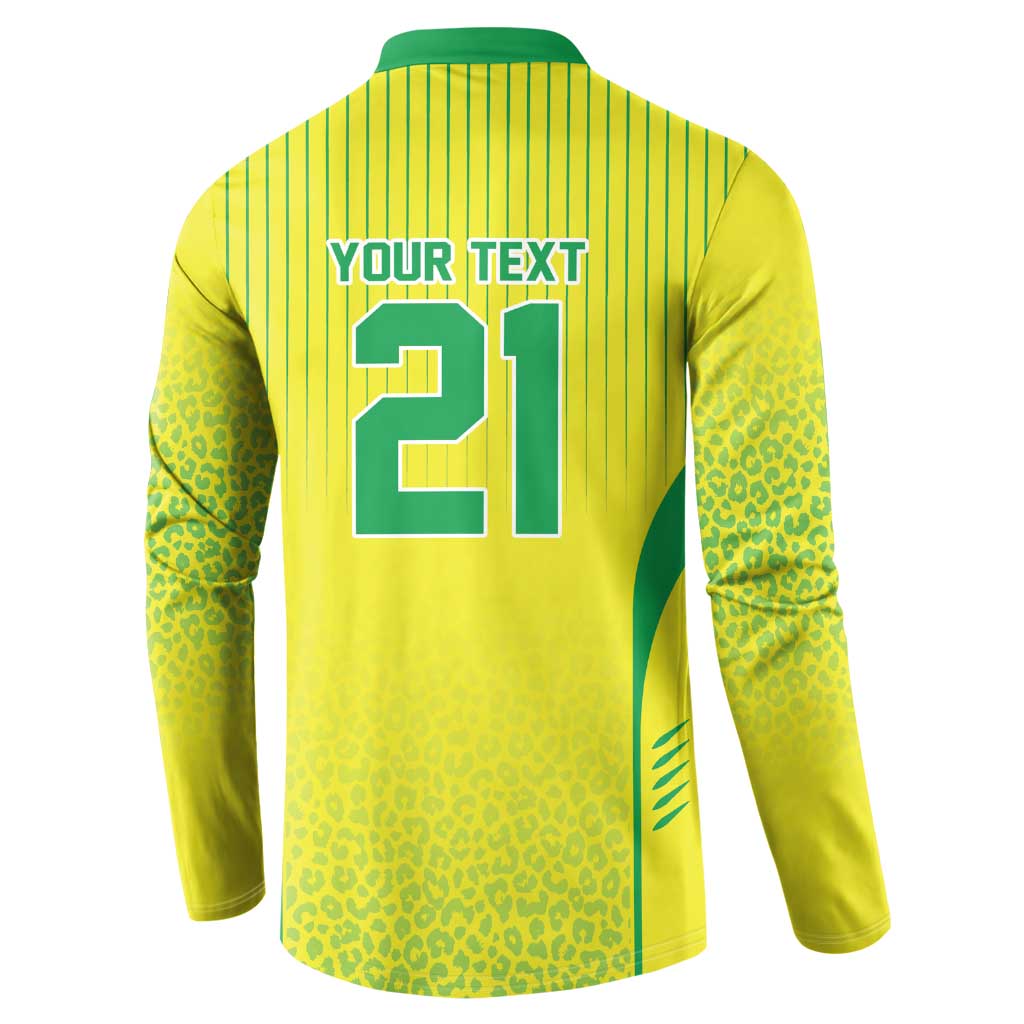Custom Brazil World Football Legacy Button Sweatshirt 5 Times History Champions - Wonder Print Shop