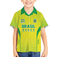 Custom Brazil World Football Legacy Hawaiian Shirt 5 Times History Champions - Wonder Print Shop