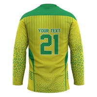 Custom Brazil World Football Legacy Hockey Jersey 5 Times History Champions - Wonder Print Shop