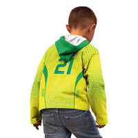 Custom Brazil World Football Legacy Kid Hoodie 5 Times History Champions - Wonder Print Shop