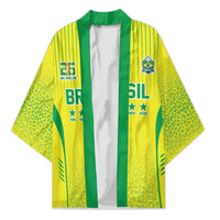Custom Brazil World Football Legacy Kimono 5 Times History Champions - Wonder Print Shop