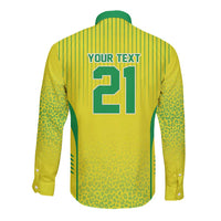 Custom Brazil World Football Legacy Long Sleeve Button Shirt 5 Times History Champions - Wonder Print Shop