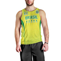 Custom Brazil World Football Legacy Men Tank Top 5 Times History Champions - Wonder Print Shop