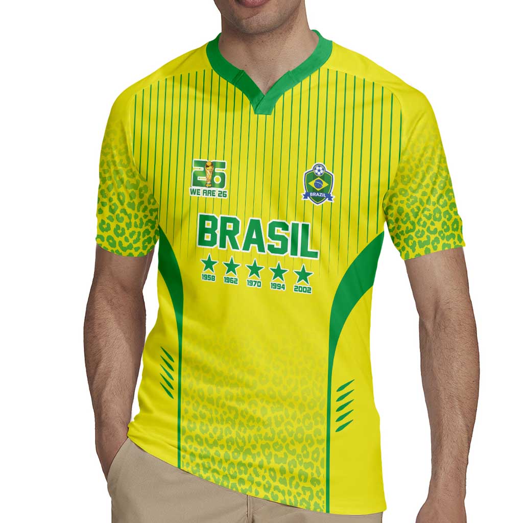 Custom Brazil World Football Legacy Rugby Jersey 5 Times History Champions - Wonder Print Shop