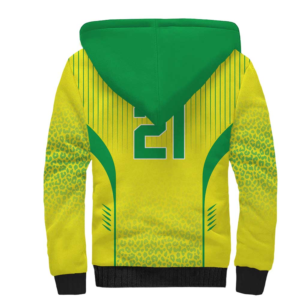 Custom Brazil World Football Legacy Sherpa Hoodie 5 Times History Champions - Wonder Print Shop